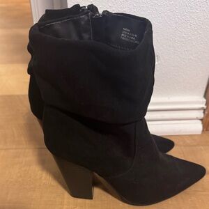 Black Suede Women's Ankle Boots